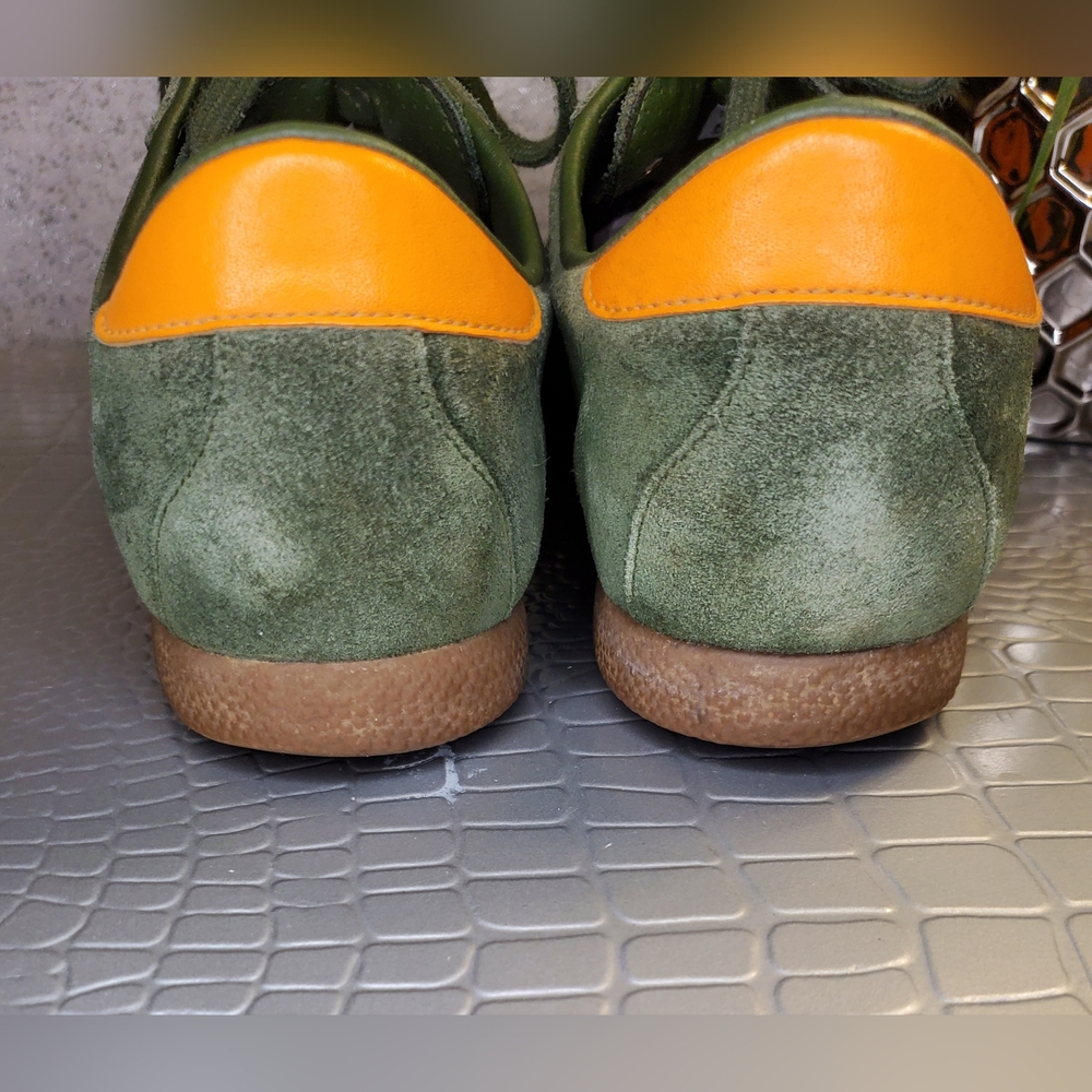 Adidas Men's Inmotile Skateboarding Olive / Orange Miami Hurricanes Sneakers - Picture 10 of 11